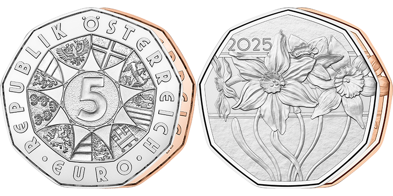 2025 5 Euro Narzissen