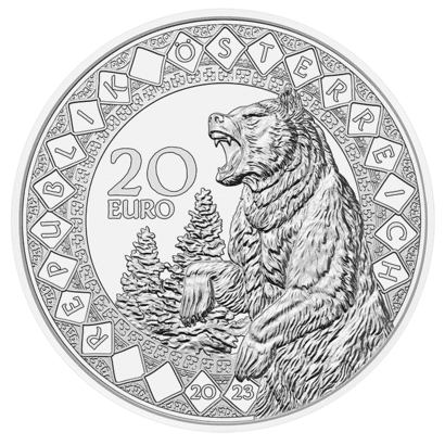 20-Euro-Silbermünze Amerika – Heilkraft des Bären