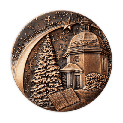 Weihnachtsmedaille in Kupfer
