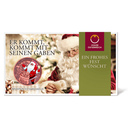 Weihnachtsmedaille 2014 Blister