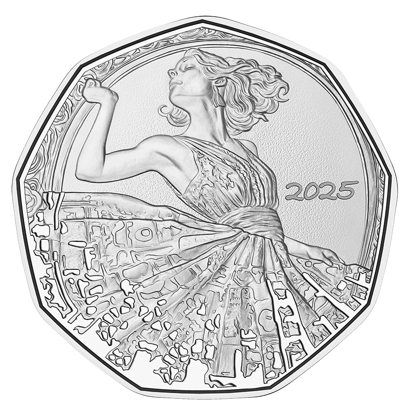 Neujahrsmünze 2025 Tanz dich frei in Silber