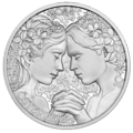 10-Euro-Silbermünze Veilchen PP VS