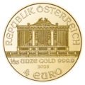 1/25 Unze Gold Wiener Philharmoniker Wertseite