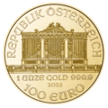 1 Unze Gold Wiener Philharmoniker Wertseite