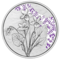 10-Euro-Silbermünze Veilchen PP RS