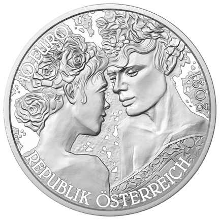 10-Euro-Silbermünze Die Rose