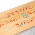 Trachten Truhe Detailansicht oben