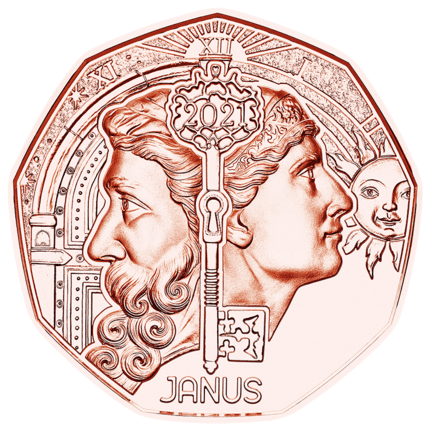 Neujahrsmünze 2021 Janus