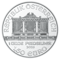 1 Unze Feinsilber Wiener Philharmoniker Wertseite