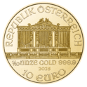 1/10 Unze Gold Wiener Philharmoniker Wertseite