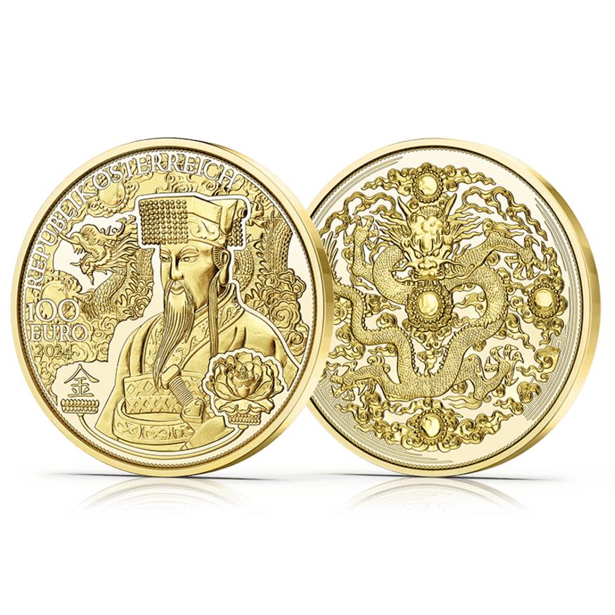 100 Euro Das Gold Chinas VS RS 3D