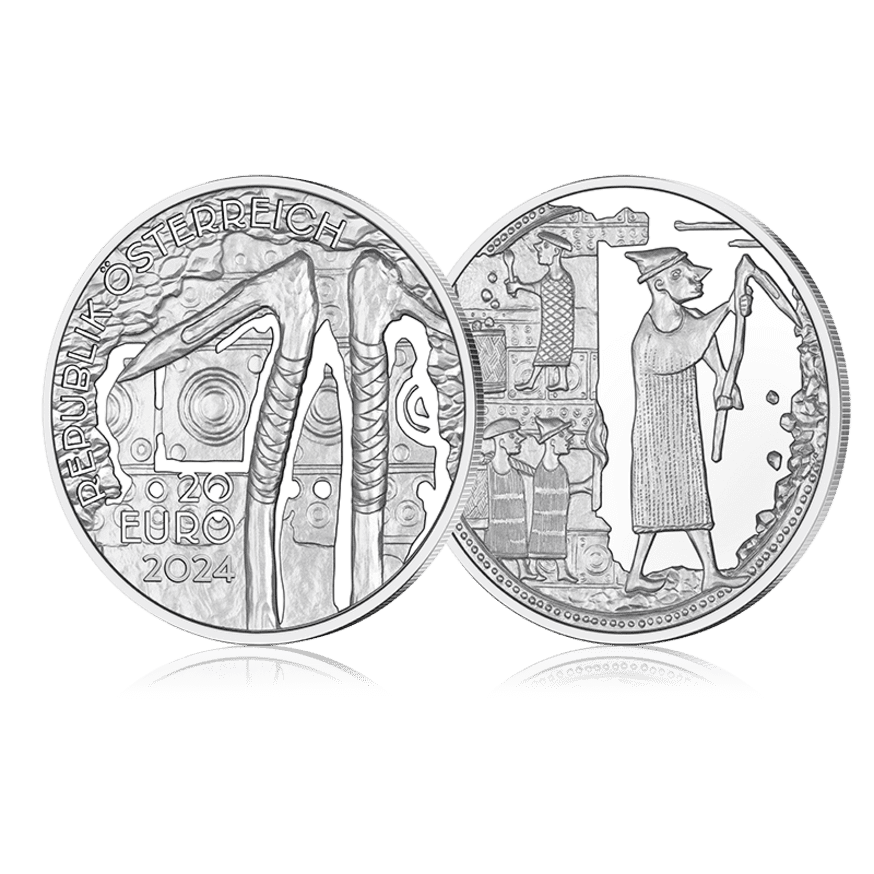 20 Euro Bergbau avers revers 3D