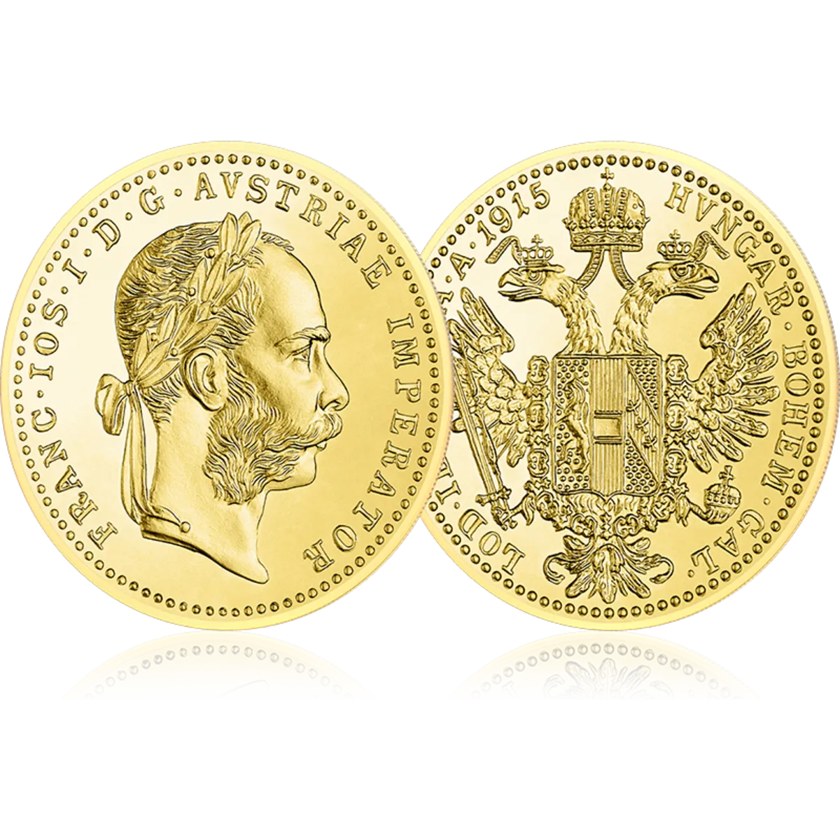 Einfach Dukaten avers revers 3D-Ansicht