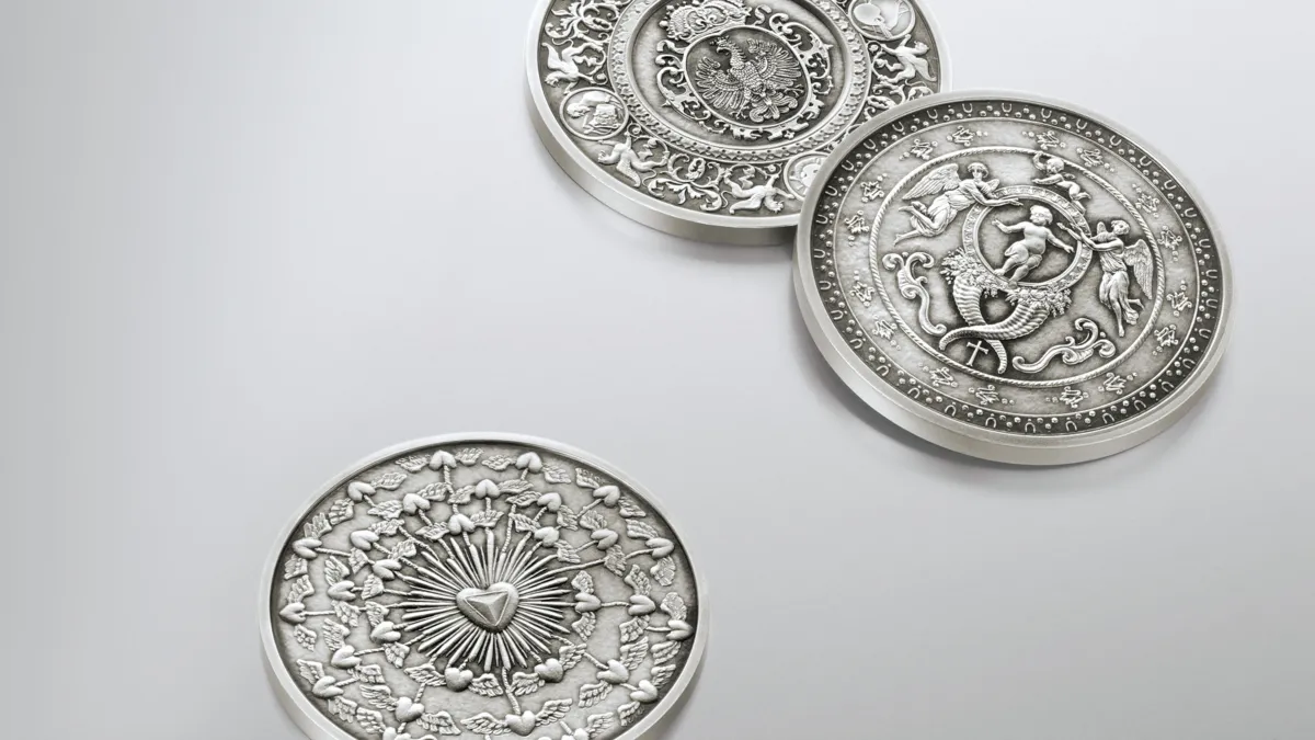 Medaillen-Abbildungen verschiedene Motive Headerbild