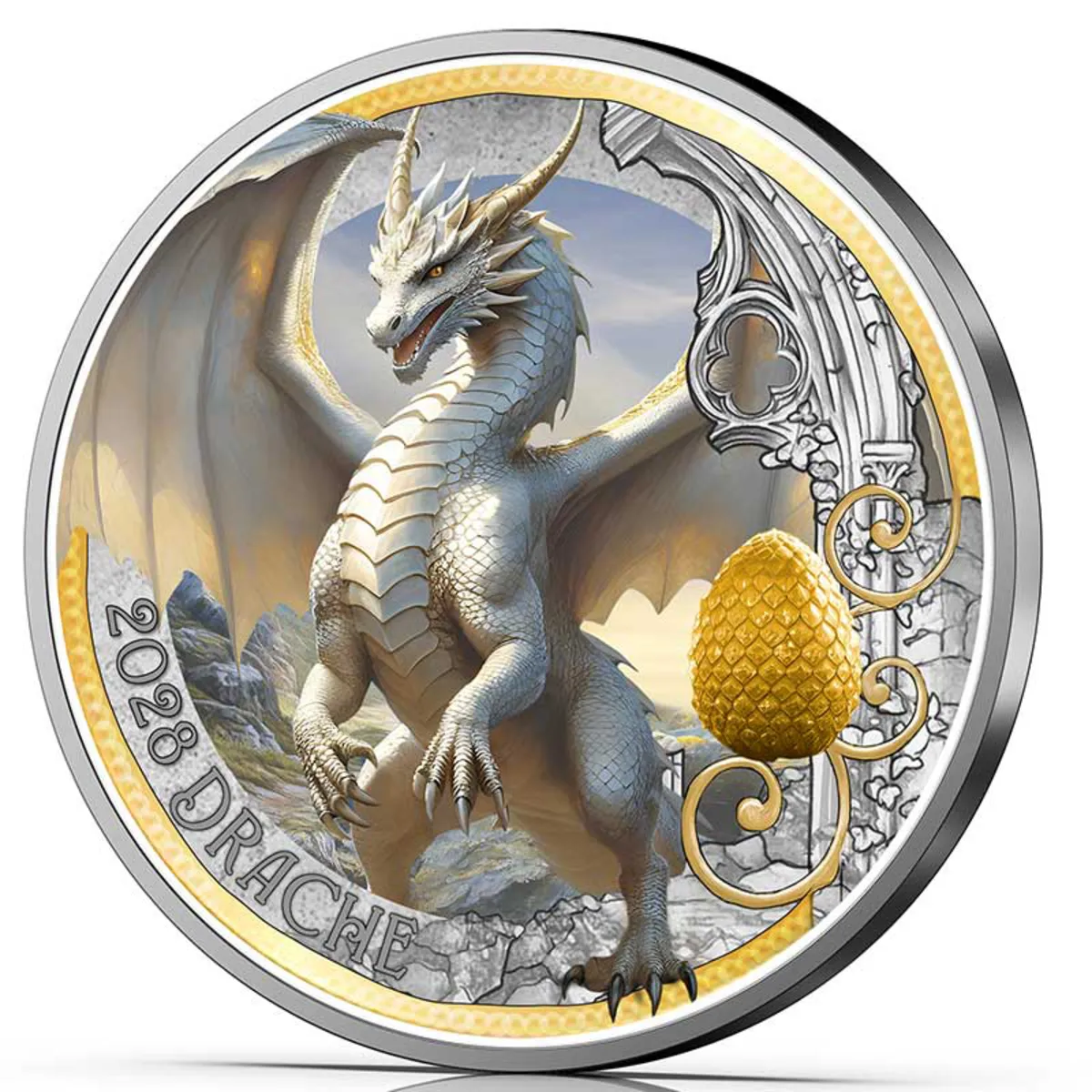 Entwurf der Drache revers 3D