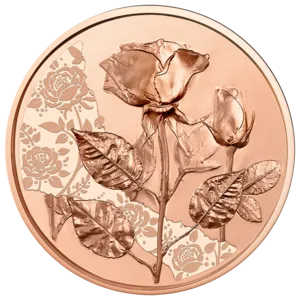 10 Euro Kupfermünze Die Rose