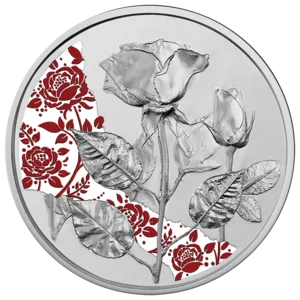 10 Euro Silbermünze Die Rose