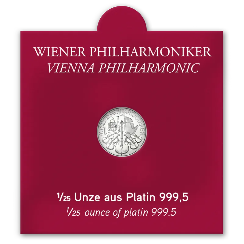 Sichtfenster Philharmoniker Platin 1/25 Unze AV
