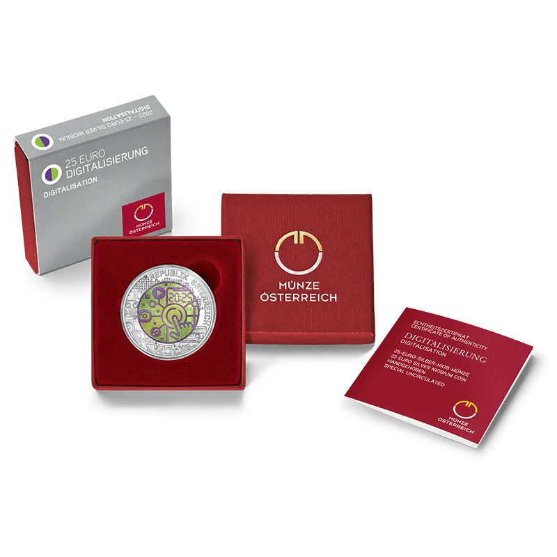 25 Euro Digitalisierung Etui