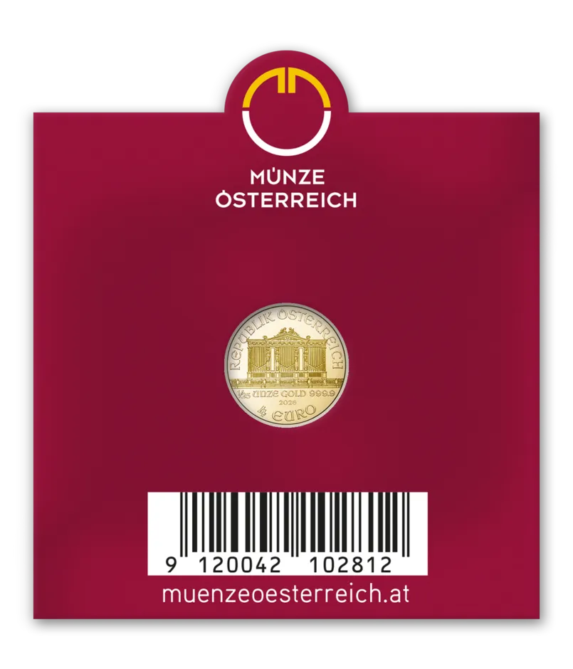 Sichtfenster Philharmoniker Gold 1/25 Unze RV