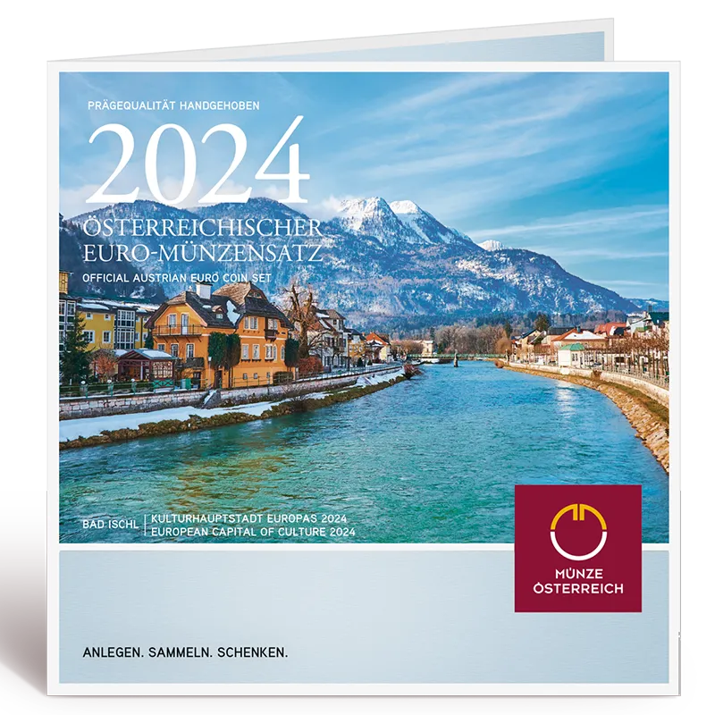 Österreichischer Euro-Münzensatz 2024 im Blister