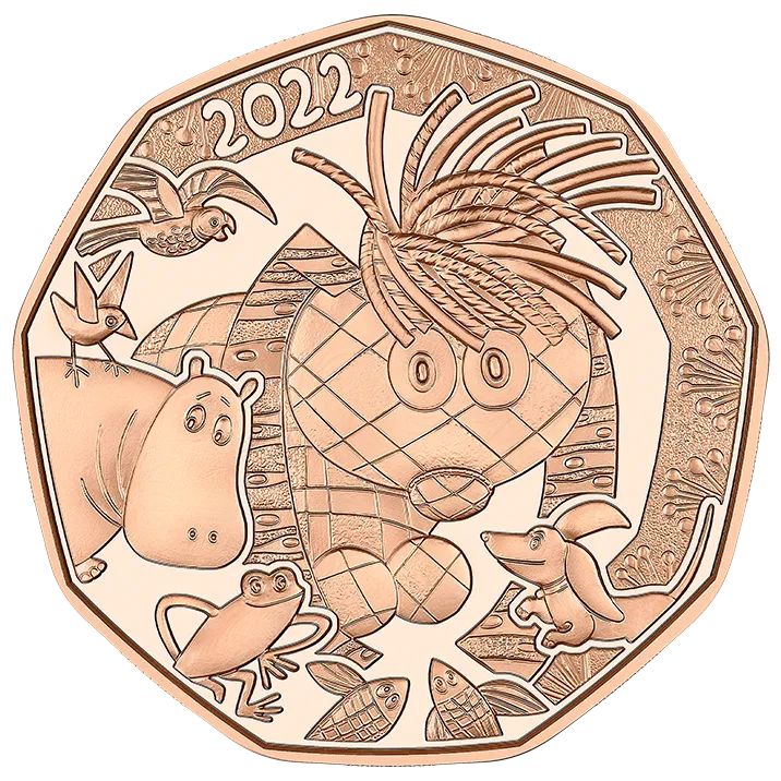 Kupfermünze Das kleine Ich bin ich Rückseite