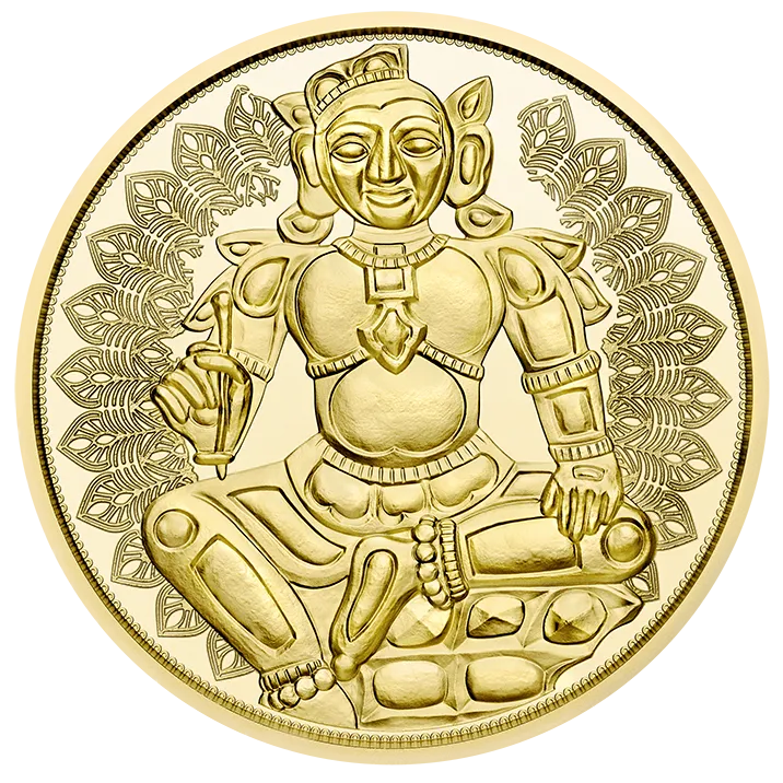 2023 100 Euro Goldmünze Das goldene Indien Revers