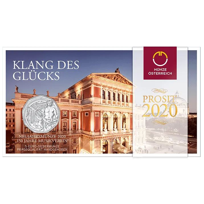 5 Euro Neujahrsmünze 2020 Silber Blister