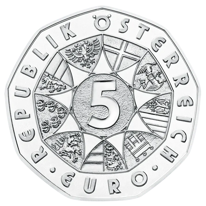 Janus 5 Euro-Münze Avers 