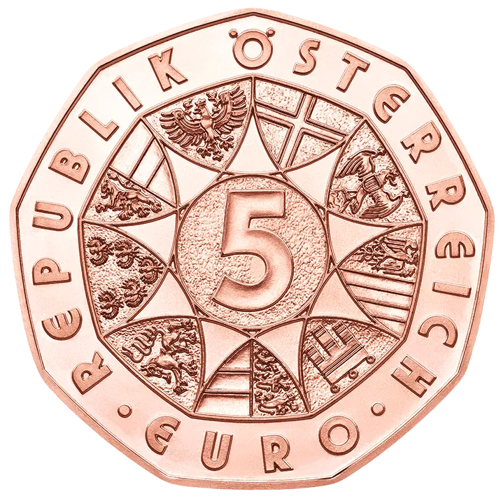 5 Euro Lebensfreude Kupfer