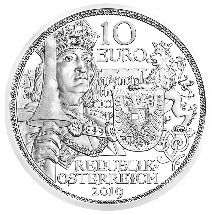 10 Euro Silbermünze Ritterlichkeit HGH Avers