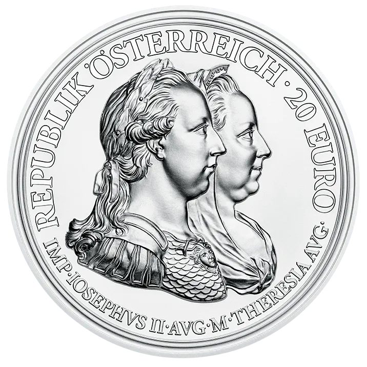 Maria Theresia Silbermünze Weisheit und Reformen
