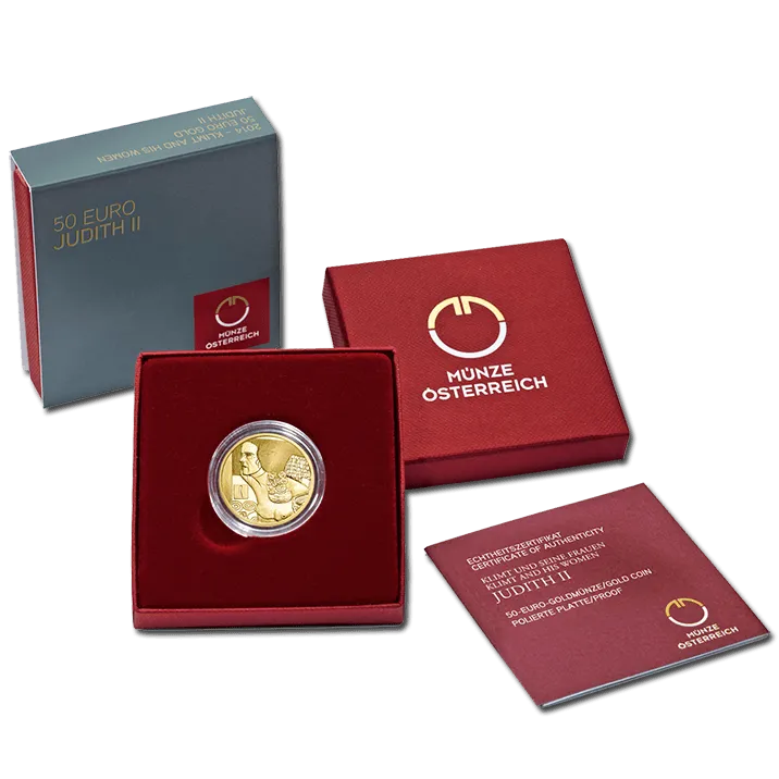 50-Euro-Goldmünze 2014 Judith II im Etui
