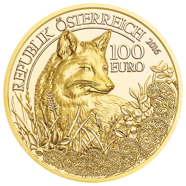 Goldmünze Der Fuchs