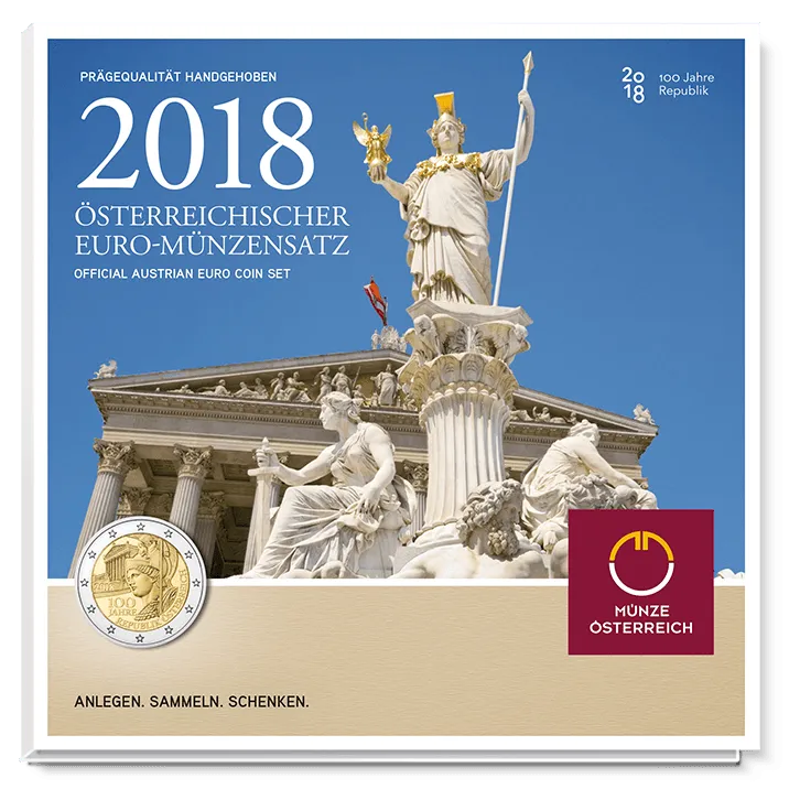 Euro Münzensatz 2018 Handgehoben