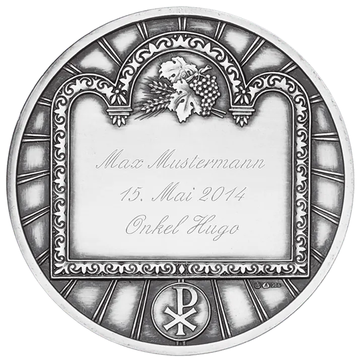 Anlassmedaille Erstkommunion mit Gravur
