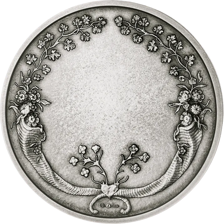 Anlassmedaille zur Hochzeit Rückseite