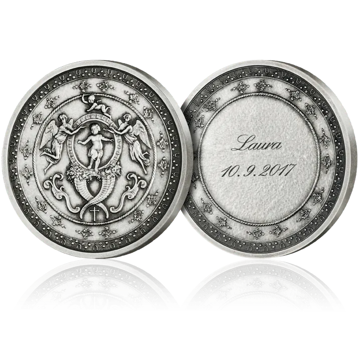 Anlassmedaille zur Taufe