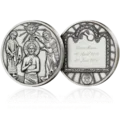 Taufmedaille mit Gravur